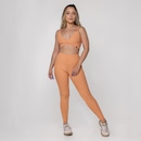 Calça Legging Fitness Textura Canelado Bolso Poliamida Feminina - Foto 4