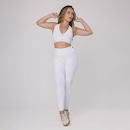 Calça Legging Fitness Textura Canelado Poliamida Feminina - Foto 2