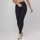 Calça Legging Fitness Textura Canelado Poliamida Feminina - Foto 3