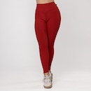 Calça Legging Fitness Textura Canelado Poliamida Feminina - Foto 1