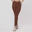 Calça Legging Fitness Textura Canelado Poliamida Feminina - Foto 1