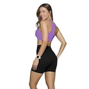 Kit Selene Top Canelado + Short Sem Costura Feminino - Foto 2