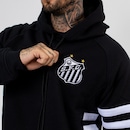 Blusão de Moletom Canguru Fechado Santos Oficial Escudo Surf Center - Foto 2