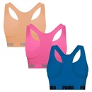 Top Puma Nadador sem Costura - 3 Unidades - Feminino - Foto 2