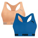 Top Puma Nadador sem Costura - 2 Unidades - Feminino - Foto 1