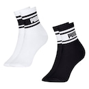 Meia Cano Médio Puma Esportiva - 2 Pares - Feminina - Foto 1