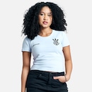 Camisa do Corinthians Baby Look Cropped Approve Feminina - Foto 1