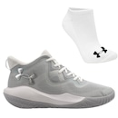 Kit Tênis Masculino Under Armour Bankshot Se + Meia - Foto 1