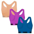 Top Puma Nadador sem Costura - 3 Unidades - Feminino - Foto 2