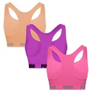 Top Puma Nadador sem Costura - 3 Unidades - Feminino - Foto 2