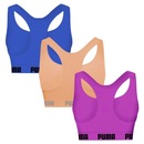 Top Puma Nadador sem Costura - 3 Unidades - Feminino - Foto 2