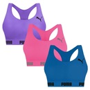 Top Puma Nadador sem Costura - 3 Unidades - Feminino - Foto 1