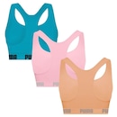 Top Puma Nadador sem Costura - 3 Unidades - Feminino - Foto 2