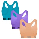 Top Puma Nadador sem Costura - 3 Unidades - Feminino - Foto 2