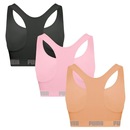 Top Puma Nadador sem Costura - 3 Unidades - Feminino - Foto 2