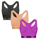 Top Puma Nadador sem Costura - 3 Unidades - Feminino - Foto 2