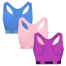 Top Puma Nadador sem Costura - 3 Unidades - Feminino - Foto 2