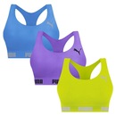 Top Puma Nadador sem Costura - 3 Unidades - Feminino - Foto 1
