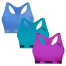 Top Puma Nadador sem Costura - 3 Unidades - Feminino - Foto 1