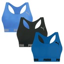 Top Puma Nadador sem Costura - 3 Unidades - Feminino - Foto 1