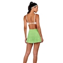 Saia Feminina Sobreposta Alto Giro Mesh - Foto 2