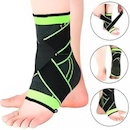 Kit Par Tornozeleira Ortopédica Ajustável HM + Par Joelheira Protetora Articulada faixa ajustável - Foto 2