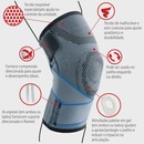 Joelheira Compressão Vollo Articulada Relieve Almofadas em Gel - Foto 8