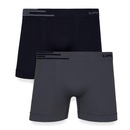 Kit 2 Cuecas Boxer Lupo Microfibra Sem Costura - Foto 1