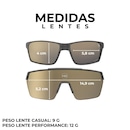 Óculos de Sol Unissex HB esportivo Presto 2.0 Gold espelhado 3 em 1 - Foto 5