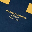 Blusão de Moletom Masculino Gola Careca New Era Milwaukee Brewers Fanpage - Foto 3