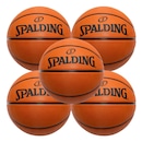Kit 5 Bola de Basquete Spalding Streetball - Tamanho 7 - Foto 1