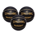 Kit 3 Bola de Basquete Spalding Highlight - Tamanho 7 - Foto 1