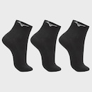 Meia Cano Curto Mizuno Basic Tam. 33 a 38 com 3 Pares Unissex - Foto 1
