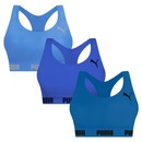 Top Puma Nadador Sem Costura - 3 Unidades - Feminino - Foto 1