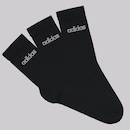 Meia Cano Alto adidas Linear - 3 Pares - Unissex - Foto 1
