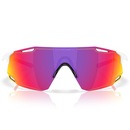Óculos de Sol Unissex Oakley Cybr Dyno Polished White Prizm Road - Foto 1