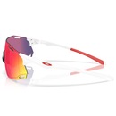 Óculos de Sol Unissex Oakley Cybr Dyno Polished White Prizm Road - Foto 3