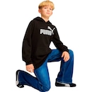 Blusão de Moletom Puma Ess No. 1 Logo Hoodie FL Infantil - Foto 3
