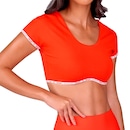 Top Alto Giro Elástico Personalizado Feminino - Foto 3