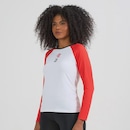 Camiseta Manga Longa Flamengo Plaga Feminina - Foto 3