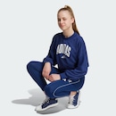 Blusão de Moletom com Gola Redonda Infantil Adidas Essentials Sazonais Tipografia Universitário - Foto 6