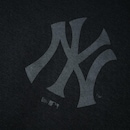 Blusão de Moletom Canguru Masculino New Era New York Yankees Back to Black - Foto 3