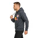 Blusão de Moletom Capuz Red Bull Canguru Masculino - Foto 3