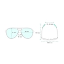 Óculos de Sol Unissex Goodr Buzzed on the Tower - Foto 4