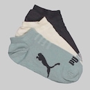 Meia Sapatilha Cano Curto Puma 3 Pares Infantil - Foto 1