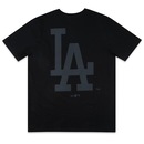 Camiseta Masculina New Era Los Angeles Dodgers MLB Back to Black - Foto 2