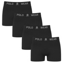 Kit 4 Cuecas Boxer Polo Wear Basic Infantil - Foto 1