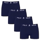 Kit 4 Cuecas Boxer Polo Wear Basic Infantil - Foto 1