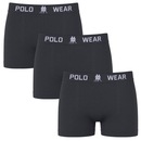 Kit 3 Cuecas Boxer Polo Wear Basic Infantil - Foto 1