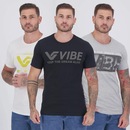 Kit 3 Camisetas Vibe Masculina - Foto 7